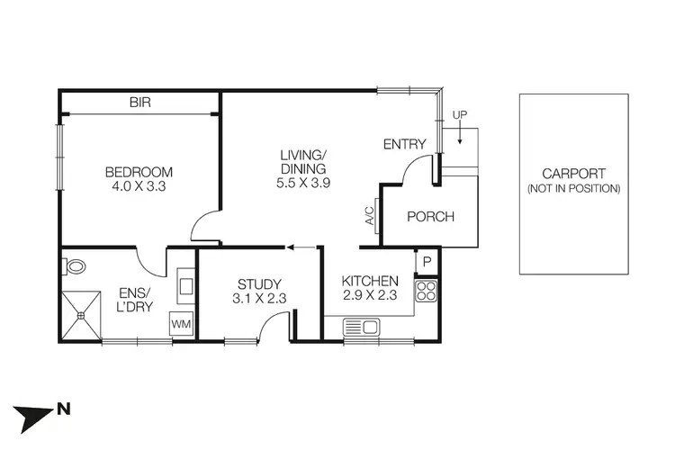Floorplan of Homely unit listing, 3/99 Kars Street, Frankston South VIC 3199