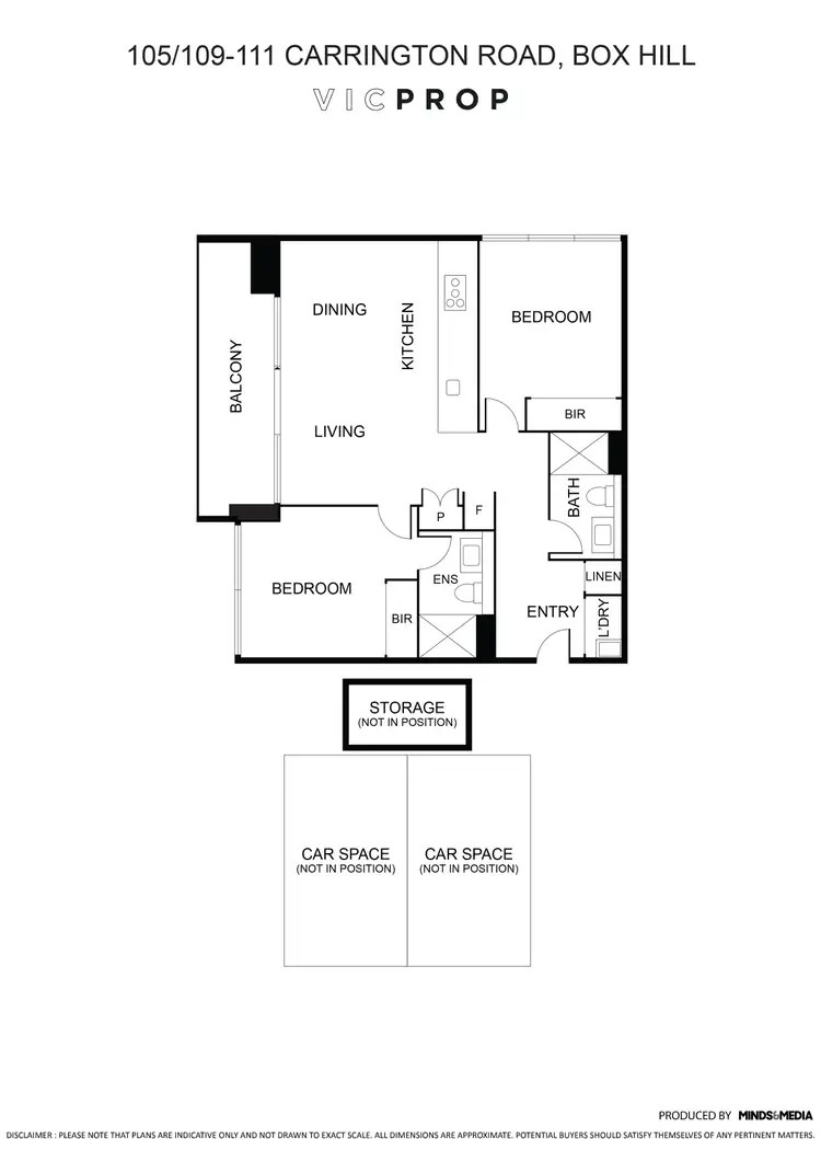 Floorplan of Homely apartment listing, 105/109-111 Carrington Road, Box Hill VIC 3128