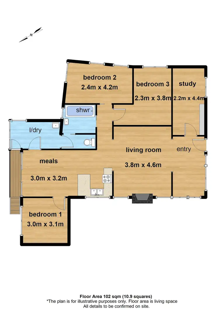 Floorplan of Homely house listing, 3 Brenda Grove, Tecoma VIC 3160