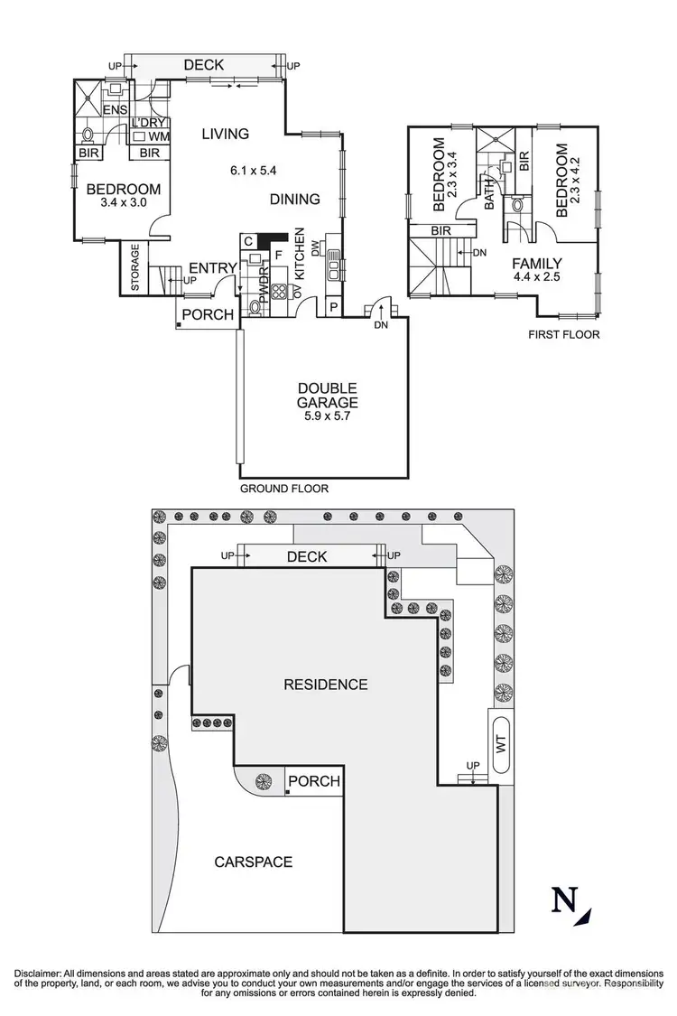 Floorplan of Homely townhouse listing, 3/5 Golf Avenue, Rosanna VIC 3084