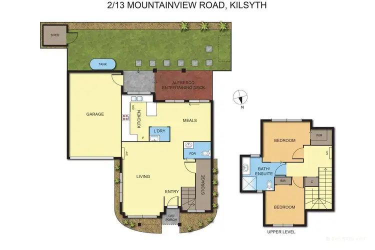 Floorplan of Homely townhouse listing, 2/13 Mountain View Road, Kilsyth VIC 3137