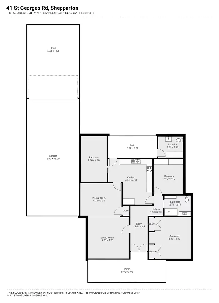 Floorplan of Homely house listing, 41 St Georges Road, Shepparton VIC 3630