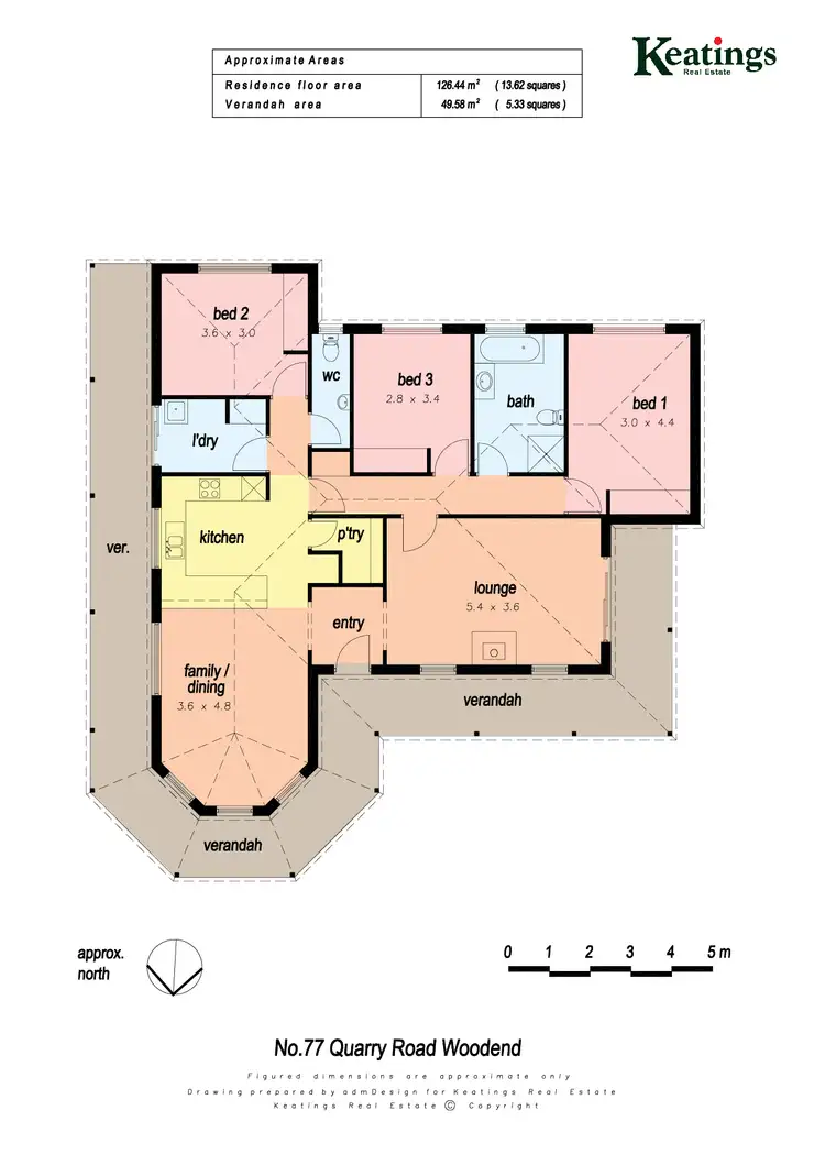 Floorplan of Homely house listing, 77 Quarry Road, Woodend VIC 3442