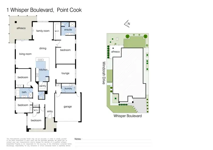 Floorplan of Homely house listing, 1 Whisper Boulevard, Point Cook VIC 3030