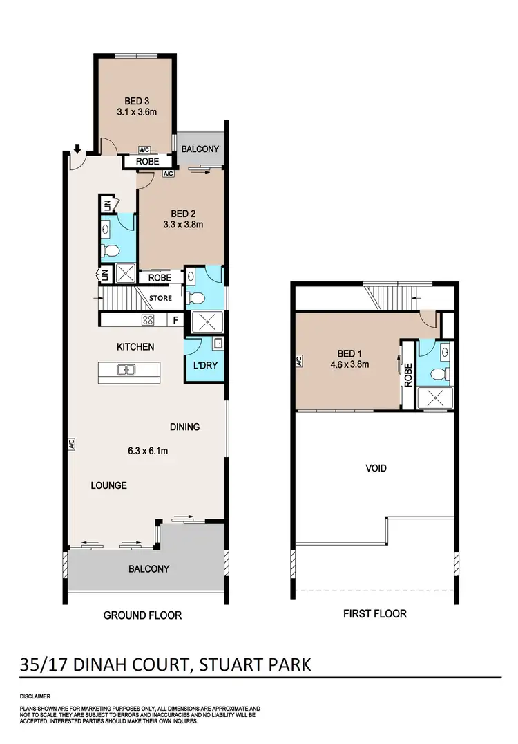 Floorplan of Homely apartment listing, 35/17 Dinah Court, Stuart Park NT 820