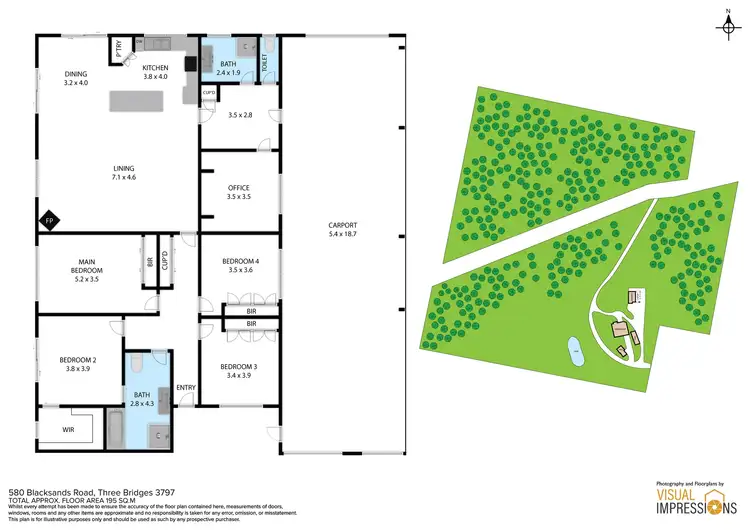 Floorplan of Homely house listing, 580 Blacksands Road, Three Bridges VIC 3797