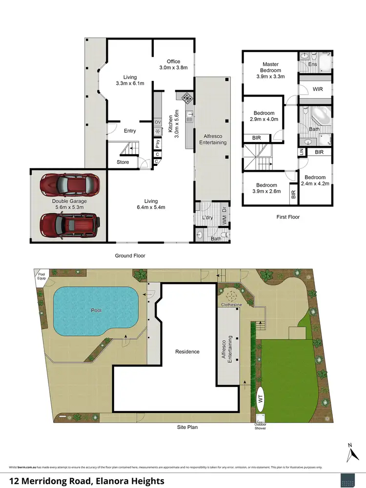 Floorplan of Homely house listing, 12 Merridong Road, Elanora Heights NSW 2101