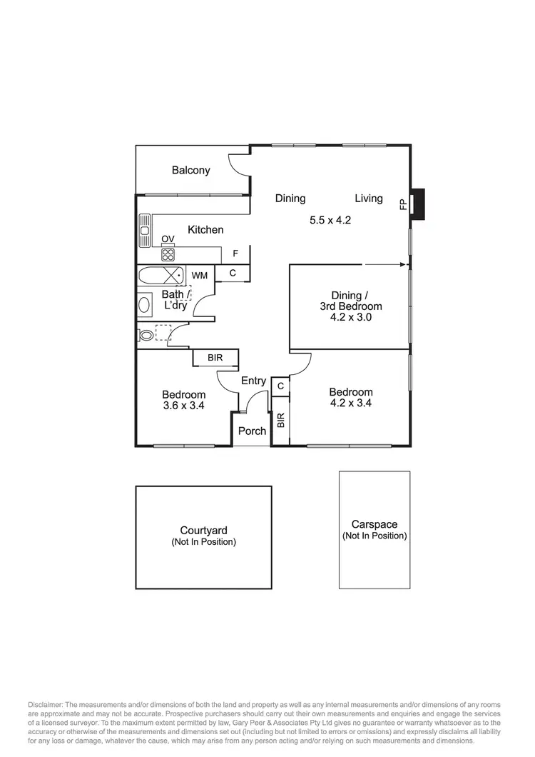 Floorplan of Homely unit listing, 5/838 Hampton Street, Brighton VIC 3186
