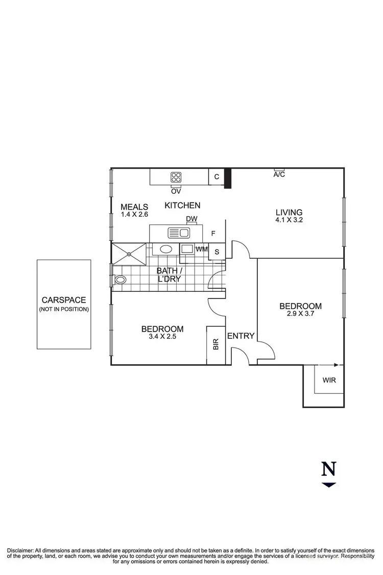 Floorplan of Homely unit listing, 7/11 Andrews Street, Heidelberg VIC 3084