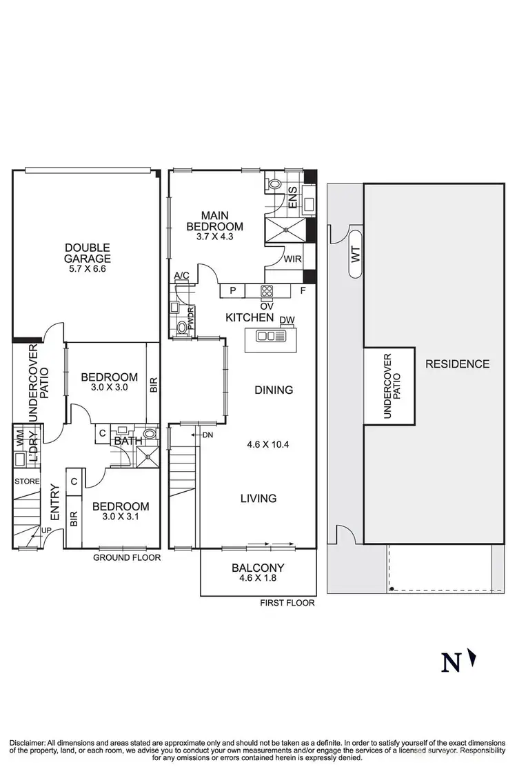 Floorplan of Homely townhouse listing, 9 Heffernan Walk, Heidelberg Heights VIC 3081