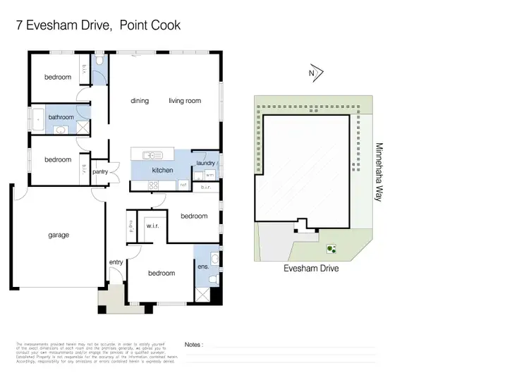 Floorplan of Homely house listing, 7 Evesham Drive, Point Cook VIC 3030