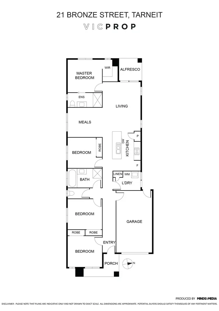 Floorplan of Homely house listing, 21 Bronze Street, Tarneit VIC 3029