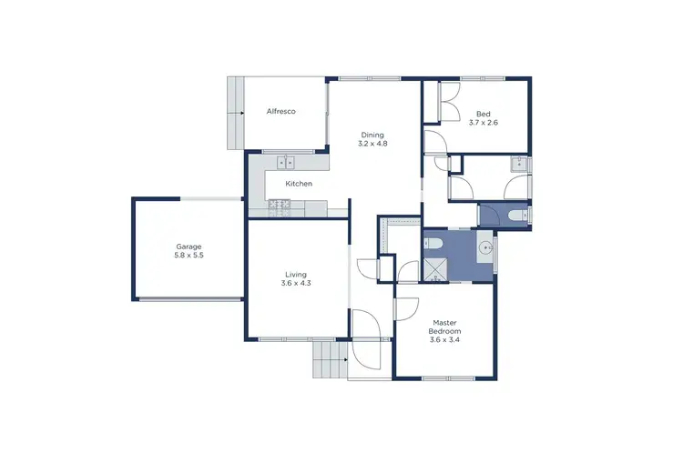 Floorplan of Homely unit listing, 2/17 Mcghee Avenue, Mitcham VIC 3132