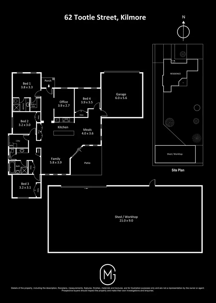 Floorplan of Homely house listing, 62 Tootle Street, Kilmore VIC 3764