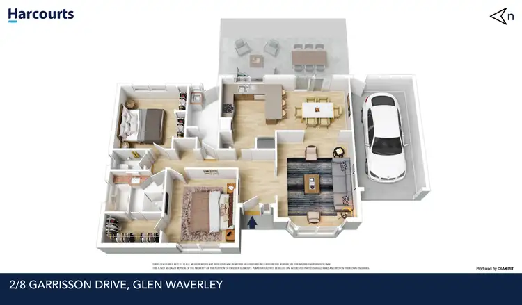 Floorplan of Homely unit listing, 2/8 Garrisson Drive, Glen Waverley VIC 3150