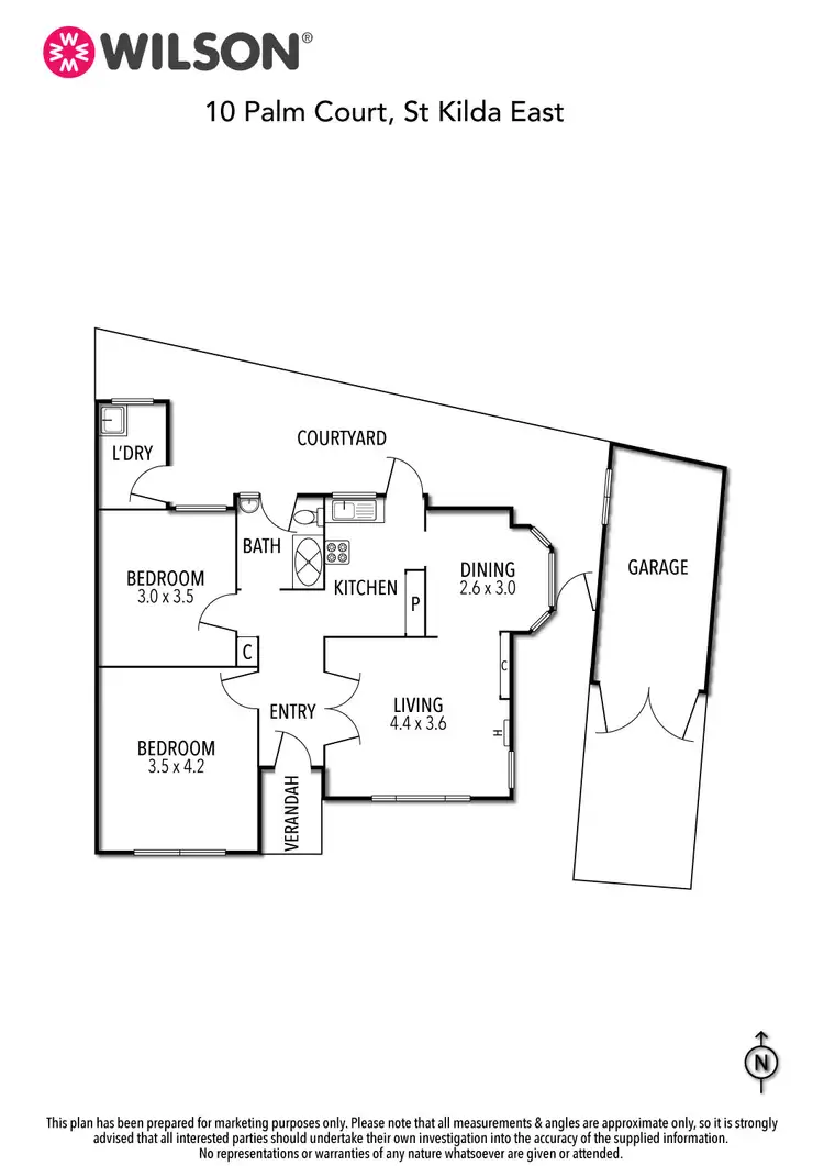 Floorplan of Homely house listing, 10 Palm Court, St Kilda East VIC 3183