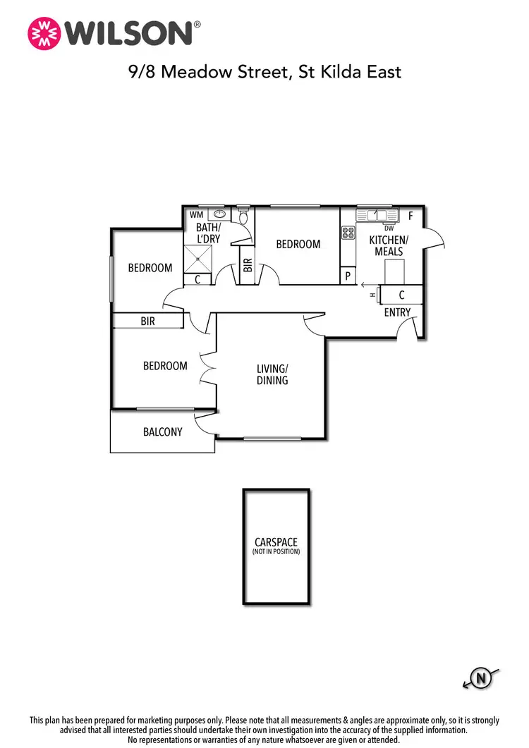 Floorplan of Homely apartment listing, 9/8 Meadow Street, St Kilda East VIC 3183