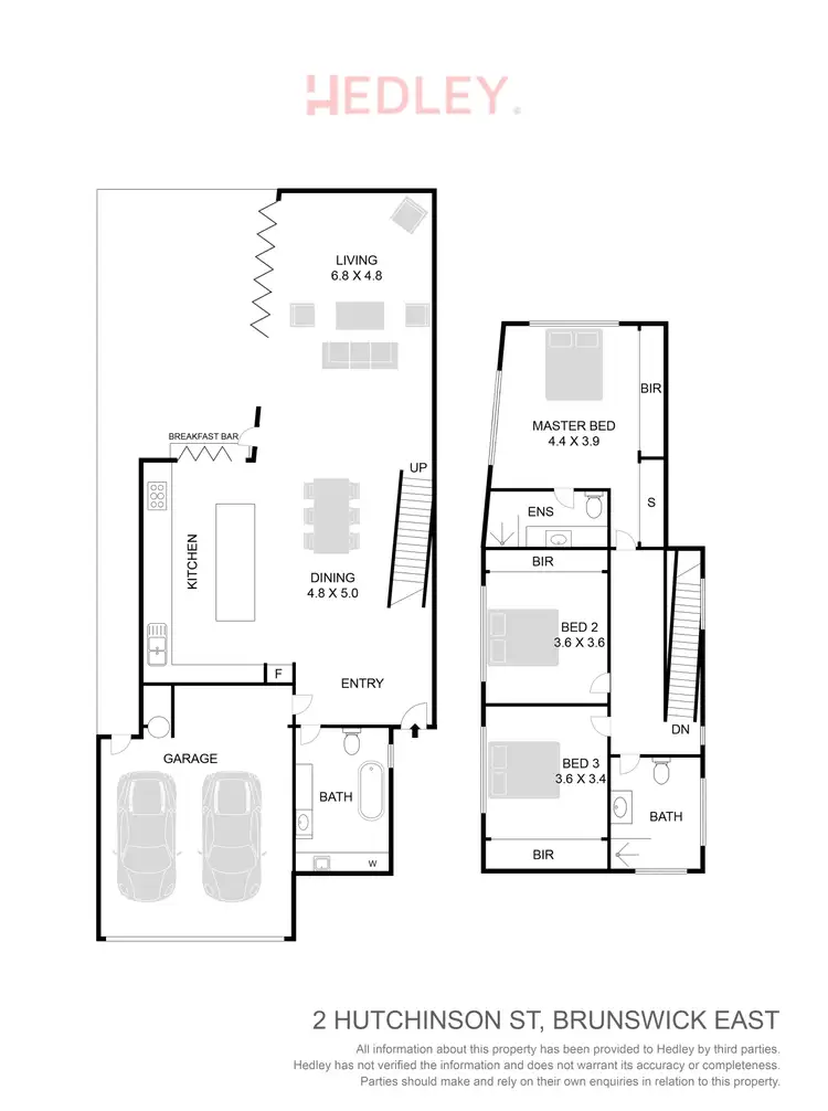 Floorplan of Homely house listing, 2 Hutchinson Street, Brunswick East VIC 3057