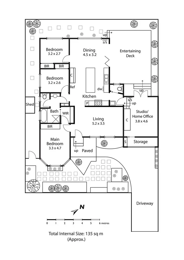 Floorplan of Homely house listing, 55 South Avenue, Bentleigh VIC 3204