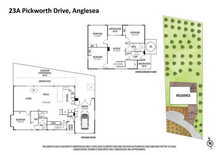 Floorplan of Homely house listing, 23A Pickworth Drive, Anglesea VIC 3230