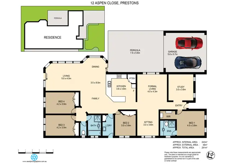 Floorplan of Homely house listing, 12 Aspen Close, Prestons NSW 2170