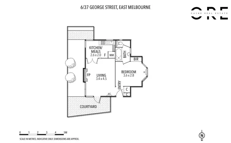 Floorplan of Homely apartment listing, 6/37 George Street, East Melbourne VIC 3002