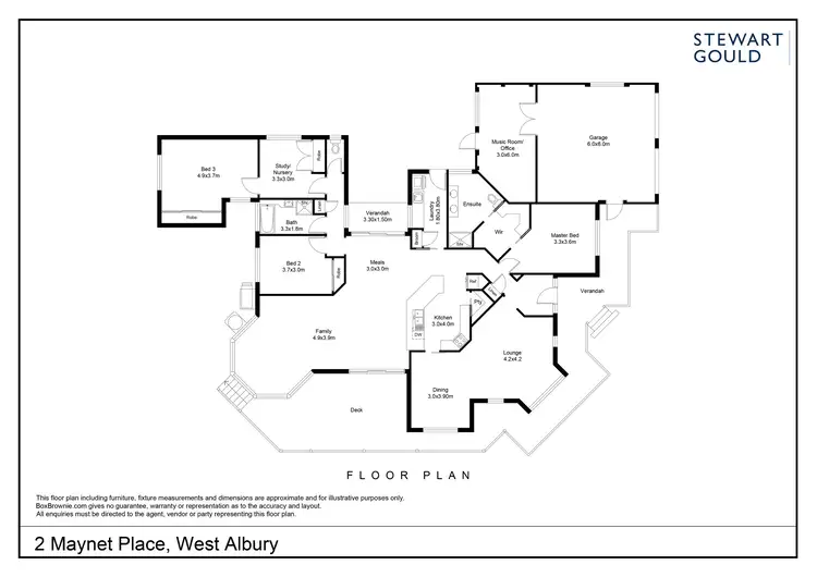 Floorplan of Homely house listing, 2 Maynet Place, West Albury NSW 2640