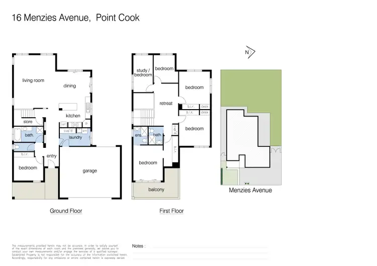 Floorplan of Homely house listing, 16 Menzies Avenue, Point Cook VIC 3030