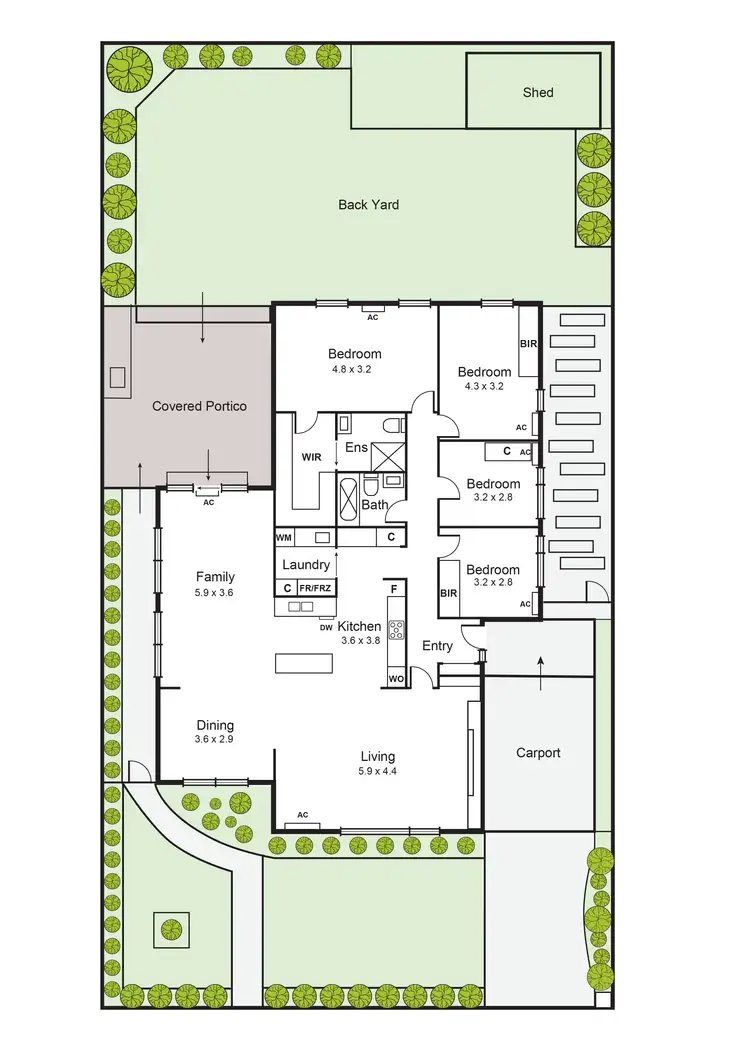 Floorplan of Homely house listing, 12 Pasadena Crescent, Bentleigh East VIC 3165