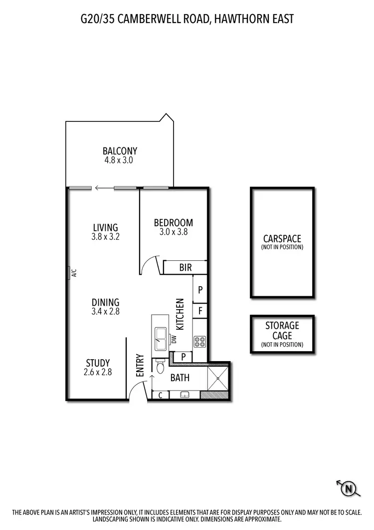 Floorplan of Homely unit listing, g20/35 Camberwell Road, Hawthorn East VIC 3123