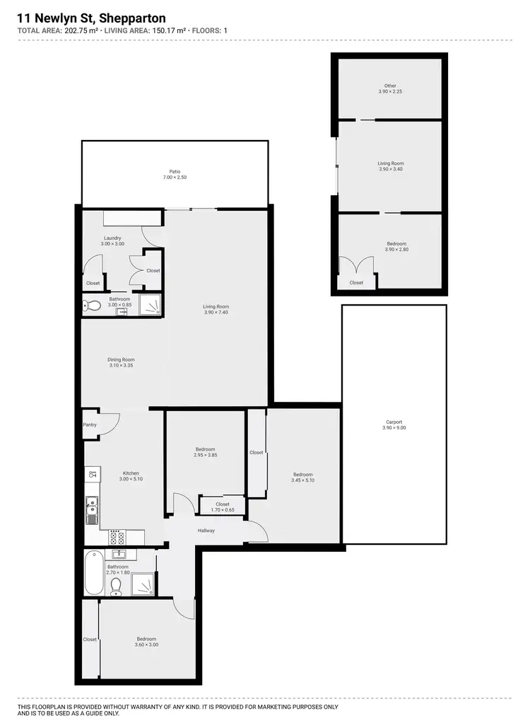 Floorplan of Homely house listing, 11 Newlyn Street, Shepparton VIC 3630