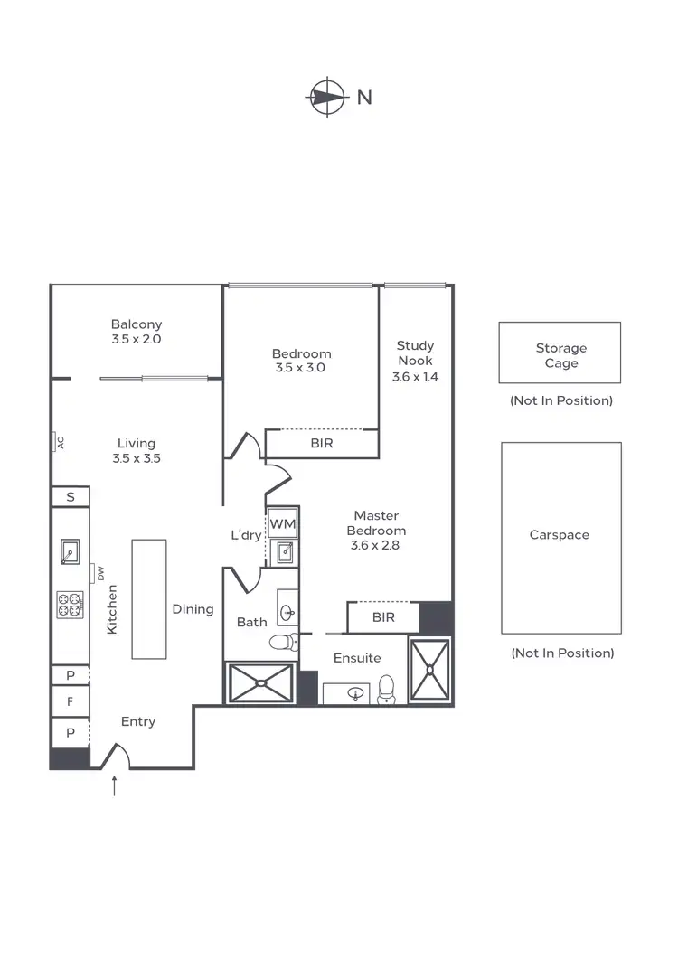 Floorplan of Homely apartment listing, G07/K6 High Street, Windsor VIC 3181