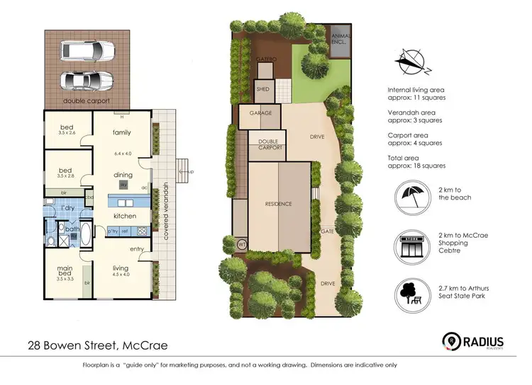 Floorplan of Homely house listing, 28 Bowen Street, Mccrae VIC 3938