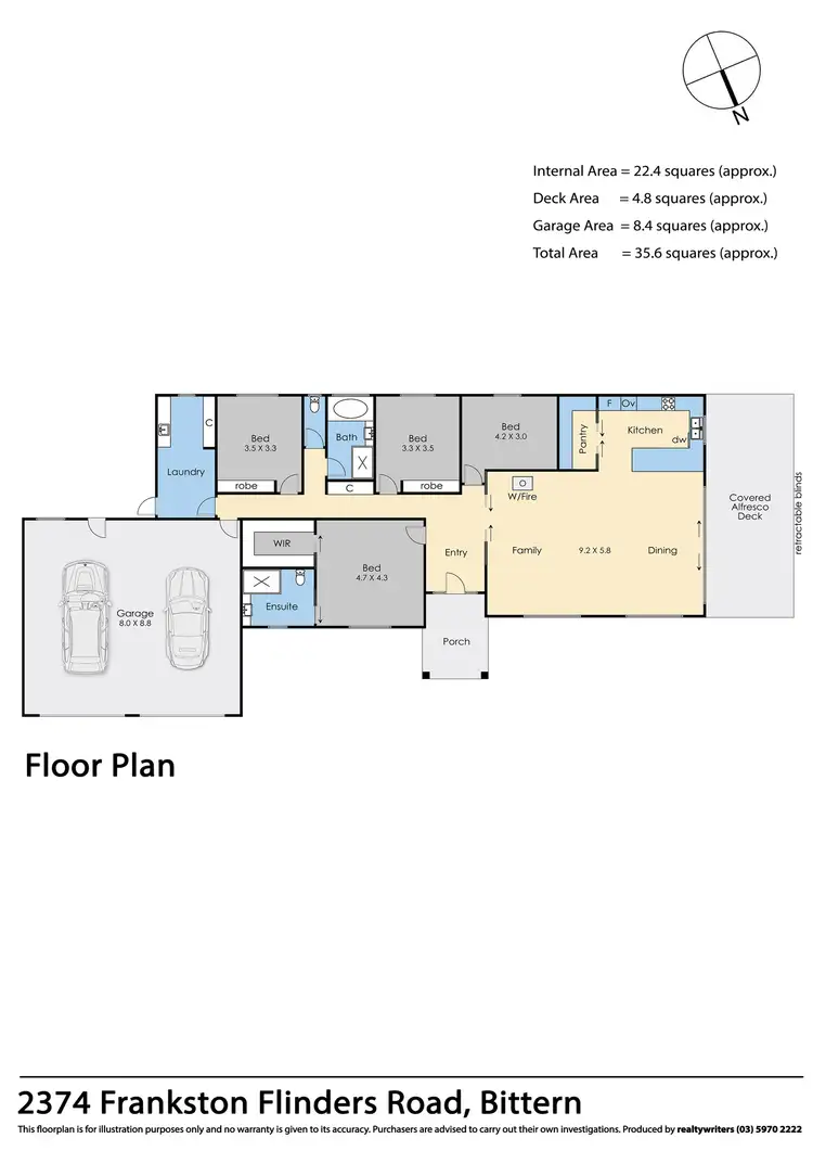 Floorplan of Homely rural property listing, 2374 Frankston Flinders Road, Bittern VIC 3918