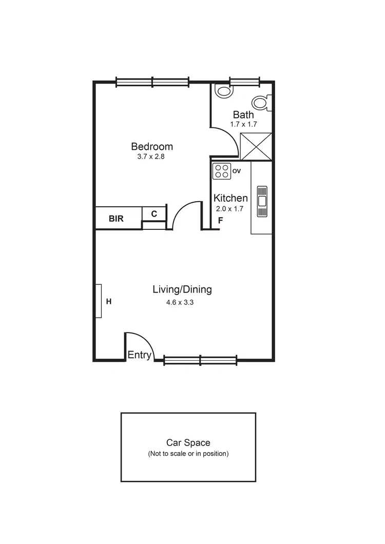Floorplan of Homely apartment listing, 11/6 Ormond Road, Ormond VIC 3204