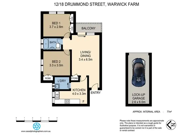 Floorplan of Homely apartment listing, 12/18 Drummond Street, Warwick Farm NSW 2170