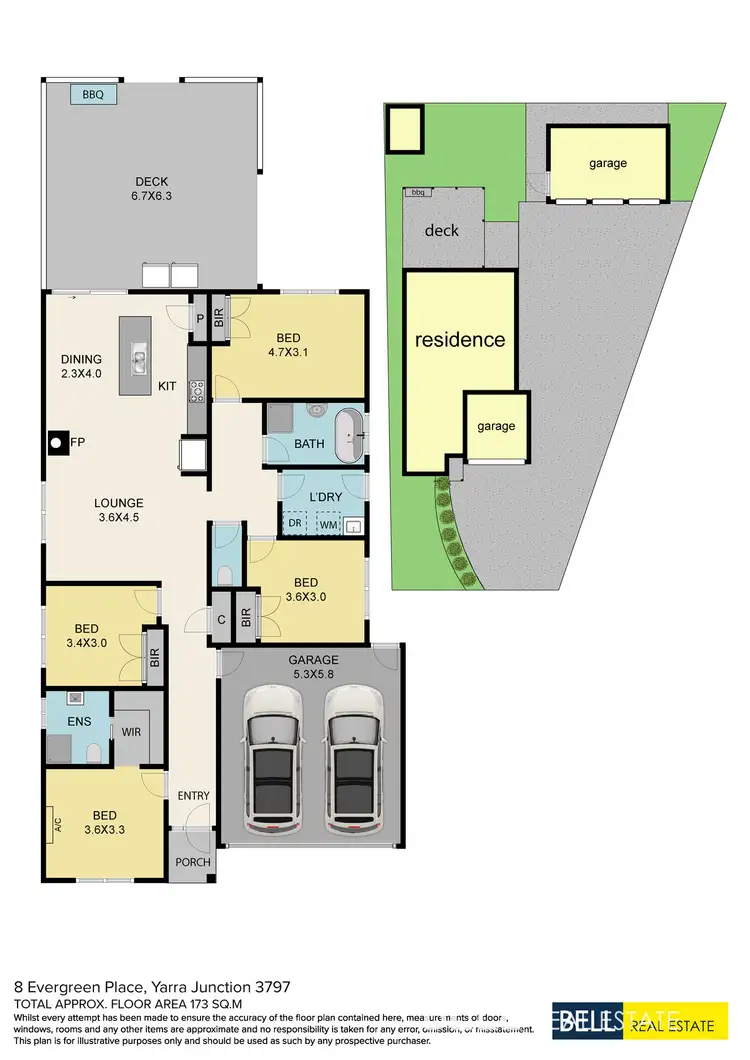 Floorplan of Homely house listing, 8 Evergreen Place, Yarra Junction VIC 3797