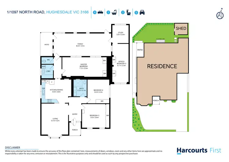 Floorplan of Homely house listing, 1/1097 North Road, Hughesdale VIC 3166