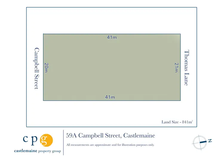 Floorplan of Homely land listing, 59A Campbell Street, Castlemaine VIC 3450