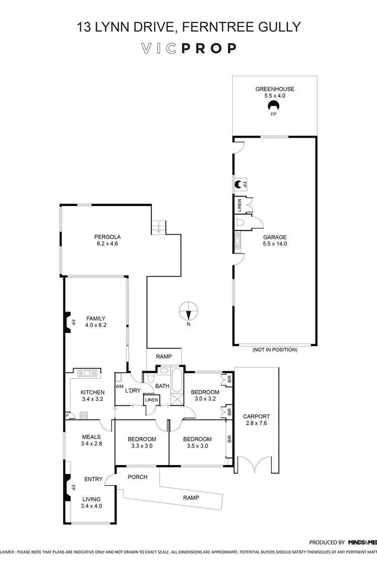 Floorplan of Homely house listing, 13 Lynn Drive, Ferntree Gully VIC 3156
