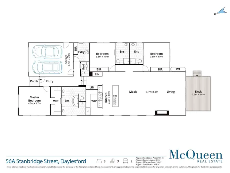 Floorplan of Homely house listing, 56A Stanbridge Street, Daylesford VIC 3460