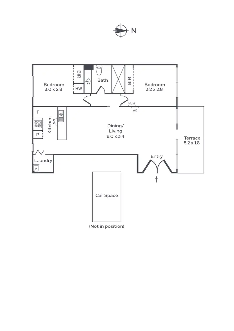Floorplan of Homely apartment listing, 49/333 Coventry Street, South Melbourne VIC 3205
