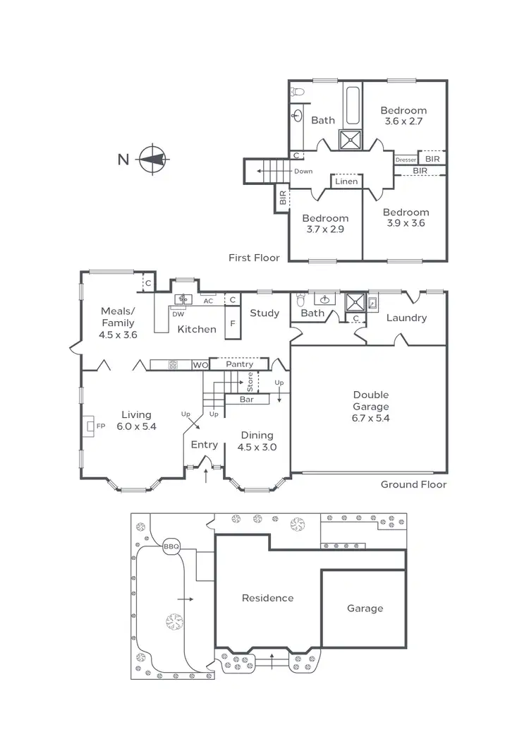 Floorplan of Homely house listing, 1/2 Collington Avenue, Brighton VIC 3186