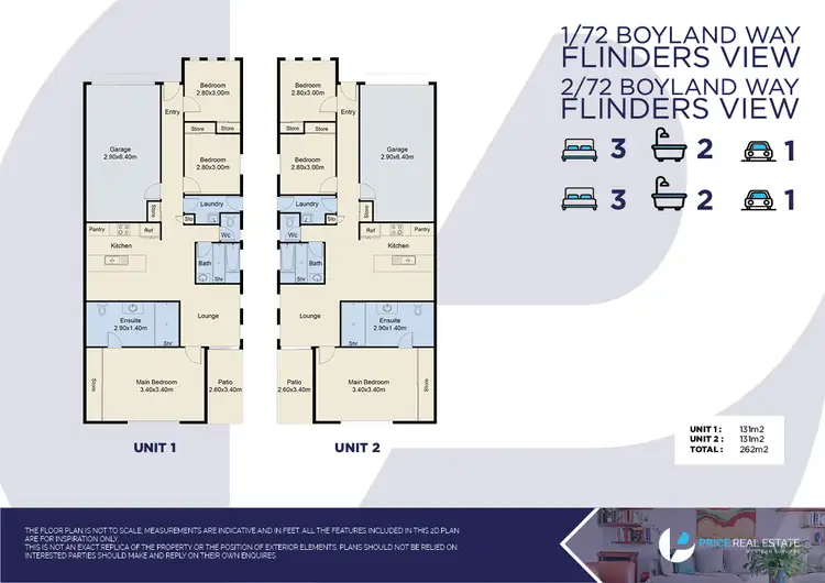 Floorplan of Homely unit listing, 1/72 Boyland Way, Flinders View QLD 4305