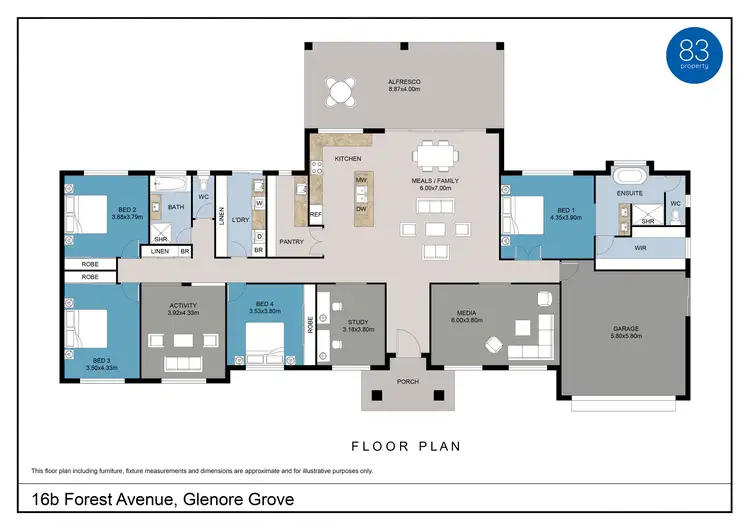 Floorplan of Homely house listing, 16B Forest Avenue, Glenore Grove QLD 4342