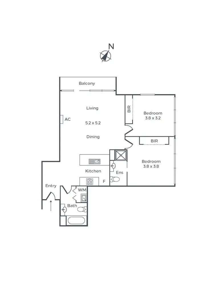 Floorplan of Homely apartment listing, 82/39 Dorcas Street, South Melbourne VIC 3205