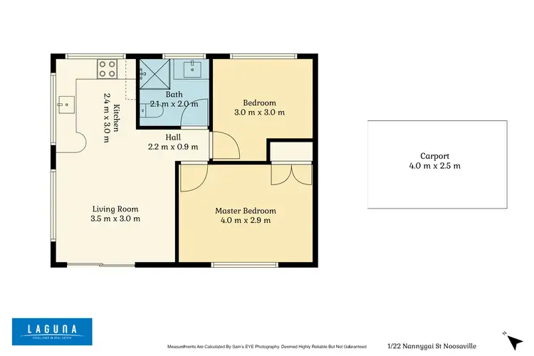 Floorplan of Homely unit listing, 1/22 Nannygai Street, Noosaville QLD 4566
