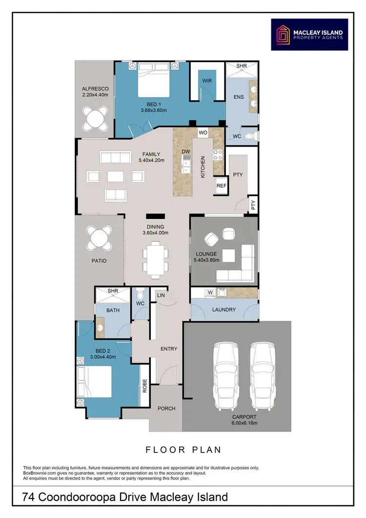Floorplan of Homely house listing, 74 Coondooroopa Drive, Macleay Island QLD 4184