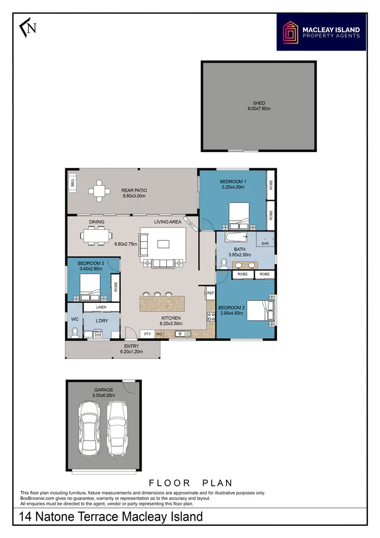 Floorplan of Homely house listing, 14 Natone Terrace, Macleay Island QLD 4184