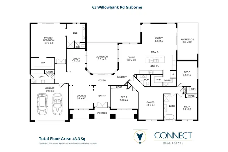Floorplan of Homely house listing, 63 Willowbank Road, Gisborne VIC 3437